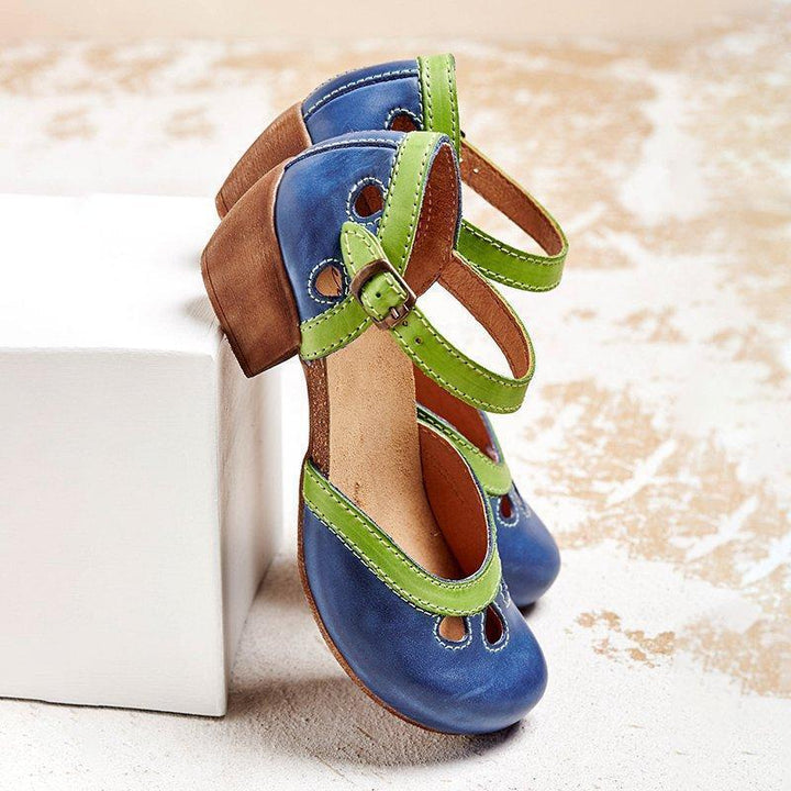 Variant image for Elegant Women's Sandals with Low Heel for Comfort, Versatile Design for Casual and Formal Occasions-1