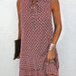 Sleeveless Women's Dress with Unique Print and Flattering Fit for Spring Styling-1