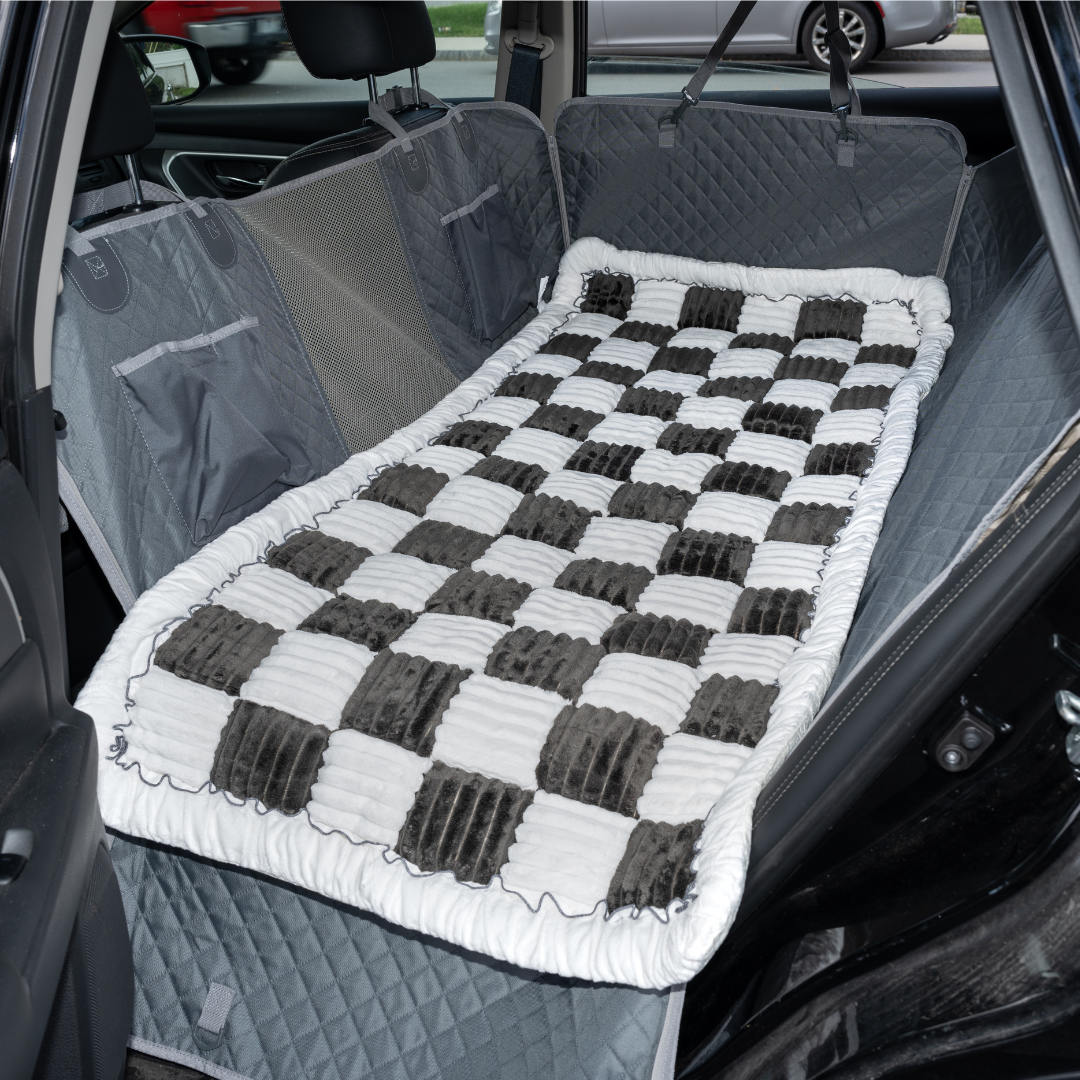 Dog Backseat Bed Large Plush Pet Car Seat Bed For Cozy Rides Fall 2025 Travel Must Have Mess Free