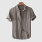 Men's Short Sleeve Linen Shirt, Lightweight Breathable Tailored Fit for Casual and Beach Wear-5