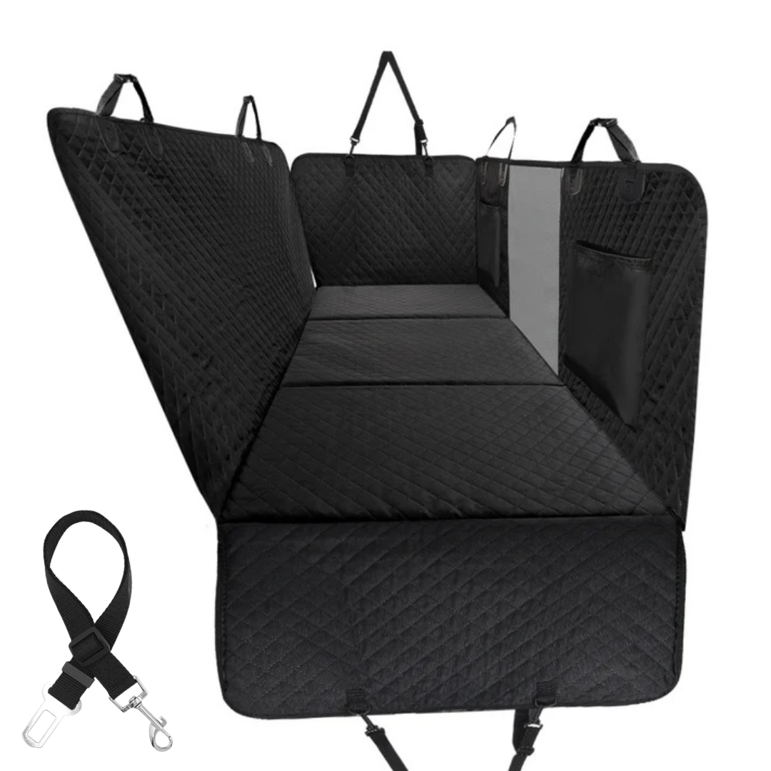 Car Seat Cover Hammock Water-Resistant Protector With Storage Pockets And Mesh Window For Cars And Trucks Fall 2025 Gift