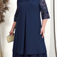 Variant image for Elegant Plus Size Women's Dress for Formal Occasions, Stylish Wedding Guest Dress, Comfortable Knee-Length Design-4