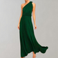 Elegant Long Sleeve Maxi Dress with Adjustable Wrap Overlay for Women - Versatile and Comfortable for Any Occasion-1