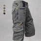 Men's Cargo Shorts with 10 Pockets, Comfortable Cotton Fabric, Adjustable Waistband for Outdoor Activities-2