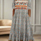 Women's Maxi Dress with Mixed Color Pattern, Casual and Formal Summer Dresses for All-Day Comfort-3