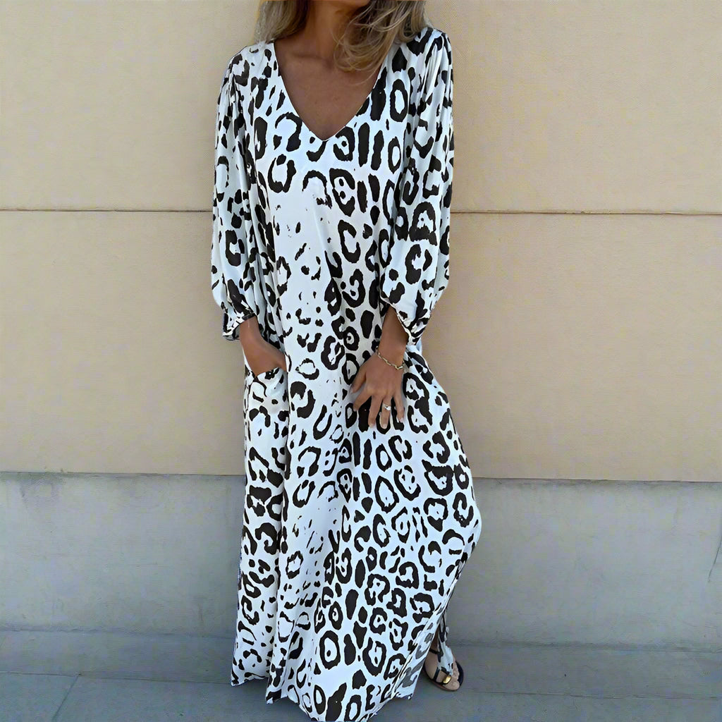 Vintage-Inspired Women's Maxi Dress, Elegant Long Formal Dress with Comfortable Fit and Versatile Style for Any Occasion-3