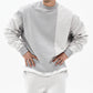 Mens Oversized Pullover Sweater - Crew Neck, Cotton, Casual