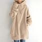 Women Warm Longline Hoodie - Oversized Fleece Layering