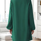 Airy Casual V-Neck Long Sleeve Dress for Women, Loose Fit Summer Midi Dress in Multiple Colors-6