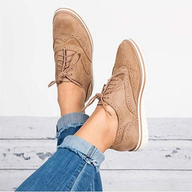 Women's Moccasins with Lace Closure, Lightweight and Durable Ladies Moccasin Shoes for Casual and Work Wear-3