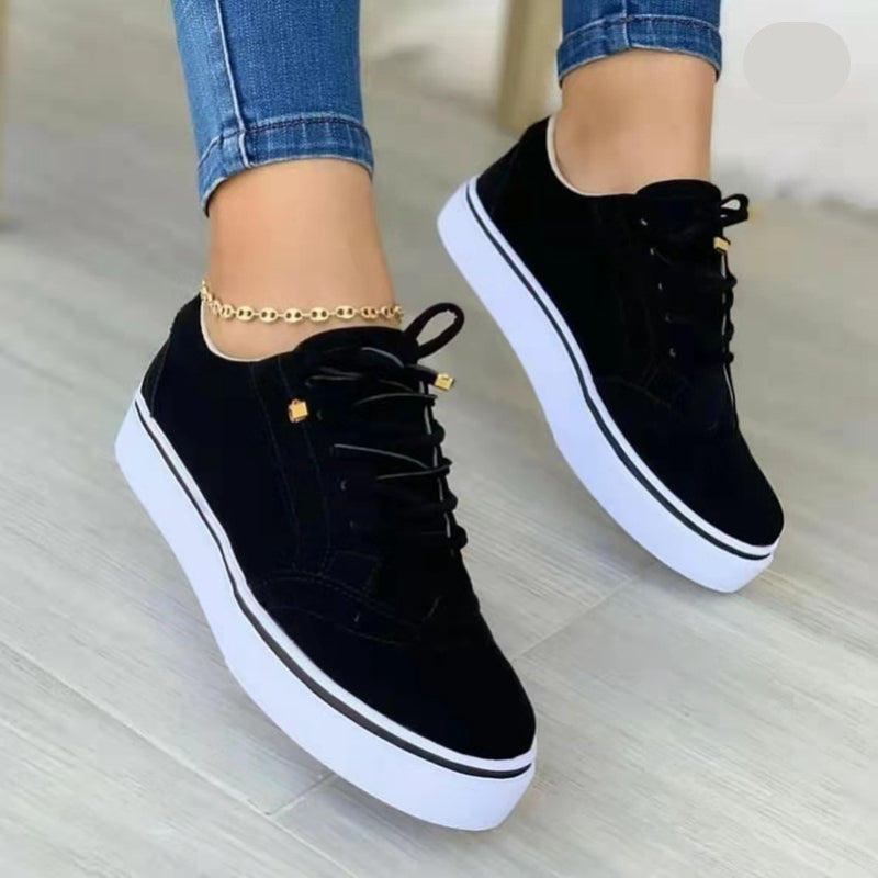 Variant image for Comfortable Platform Sneakers for Women, Stylish and Versatile Footwear in Blue, White, Green, Black - Perfect for Casual Wear-1