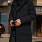 Water-Resistant Cozy Men's Parka Jacket - Long Quilted, For Cold