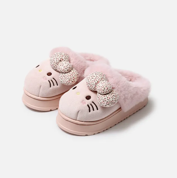 Plush HK Winter Slippers for Women