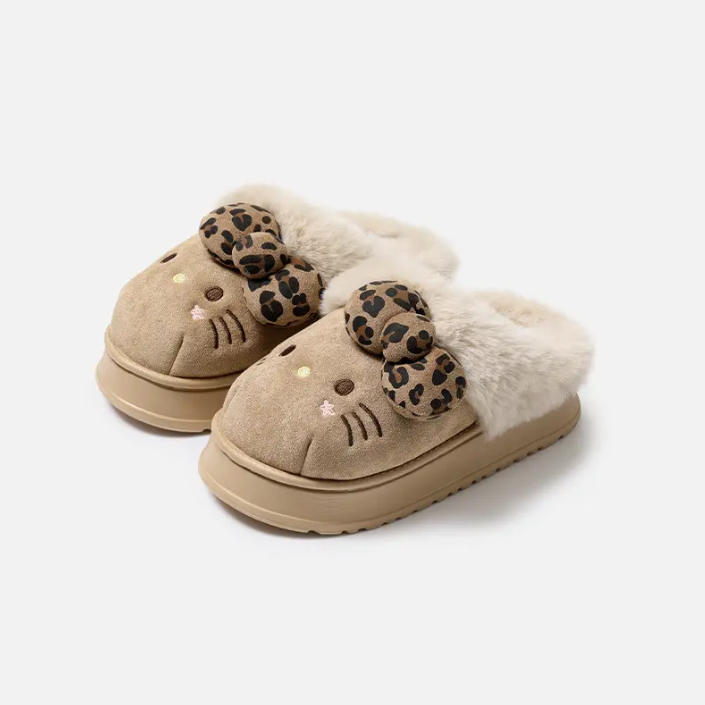 Plush HK Winter Slippers for Women