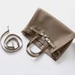 Plush & Structured Women’s Crossbody Bag - Top-Handle Silhouette, Pebbled Cowhide Leather, For Regular Urban Use