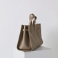 Plush & Structured Women’s Crossbody Bag - Top-Handle Silhouette, Pebbled Cowhide Leather, For Regular Urban Use