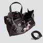 Plush & Structured Women’s Crossbody Bag - Top-Handle Silhouette, Pebbled Cowhide Leather, For Regular Urban Use