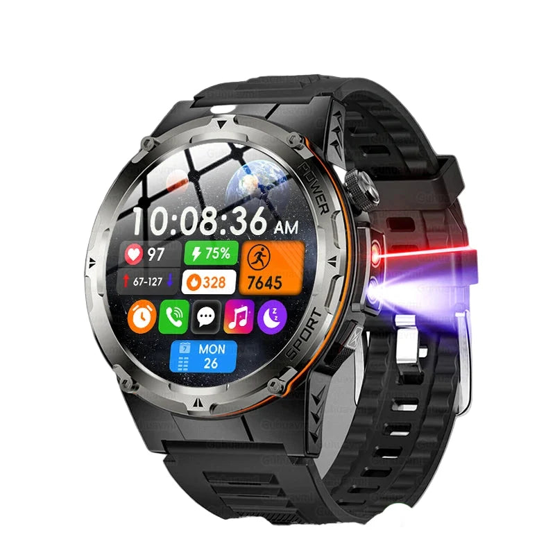 GPS Sports Smart Watch With AMOLED Display Compass NFC HD Calls Water-Resistant 500mAh Battery Fall 2025 Outdoor Trend