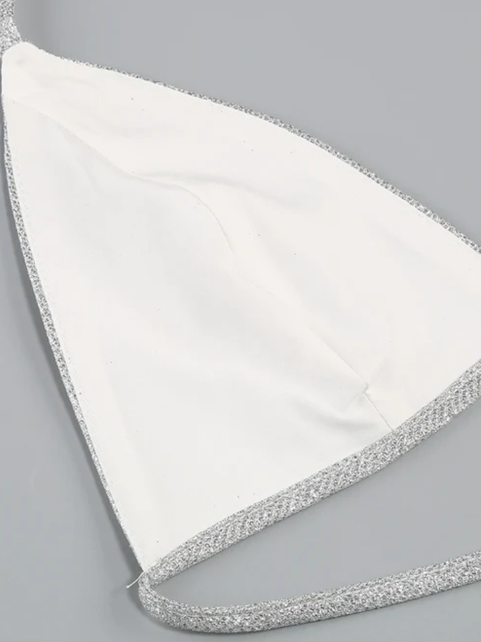 glamorous design, high-quality fabric, for special occasions – Glimmering women's 3-piece set