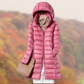 Water-Resistant Women’s Puffer Coat - Mid Thigh, Light