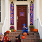 Door Halloween Banner Couplets Outdoor Black Red Decor