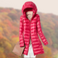 Water-Resistant Women’s Puffer Coat - Mid Thigh, Light