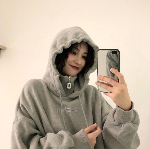 Cozy Oversized Womens Hoodie - Mid Length Fleece Winter