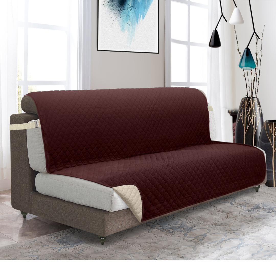Cover Couch Furniture Protector With Side Pockets And Back Straps Reversible Colors Fall 2025 Pet Friendly