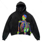 Relaxed Warm Hoodie - Cropped Pullover Polyester Streetwear