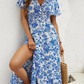 Chic Floral Women's Summer Dress, Lightweight Casual Fit, Breathable Fabric for Warm Weather Outings-3