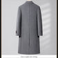 Structured Warm Overknee Wool Coat - Double Breasted, Winter