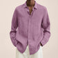 Elegant Linen Shirt for Men - Breathable Trendy Fit for All Occasions, Cozy Summer Wear, Multi-Use Casual Attire