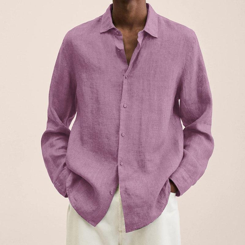 Elegant Linen Shirt for Men - Breathable Trendy Fit for All Occasions, Cozy Summer Wear, Multi-Use Casual Attire