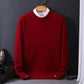 Plush Relaxed Men's Crewneck Sweater - Oversized Knit