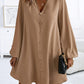 Variant image for Airy Casual V-Neck Long Sleeve Dress for Women, Loose Fit Summer Midi Dress in Multiple Colors-16