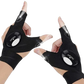 LED Gloves With Water-Resistant Lights - Battery Powered, Cozy for Camping and Repairs