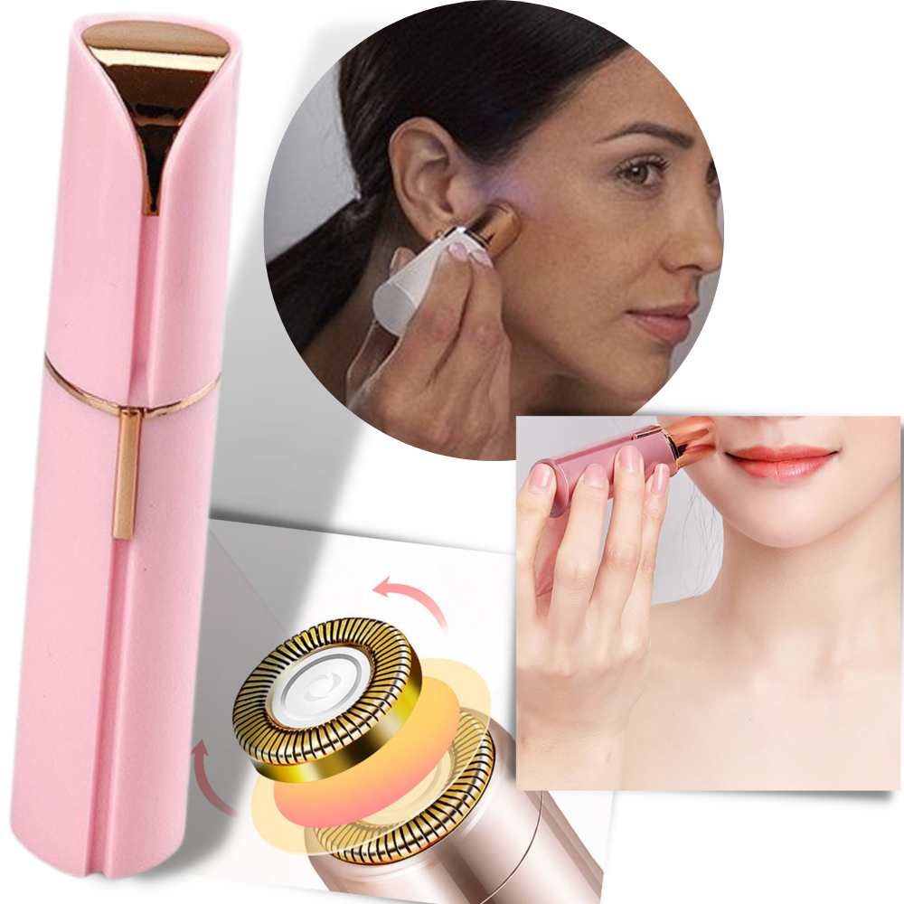 Motor-Driven Facial Hair Shaver - Travel-Friendly, Safe Shaving Device for Men and Women, Simple to Clean