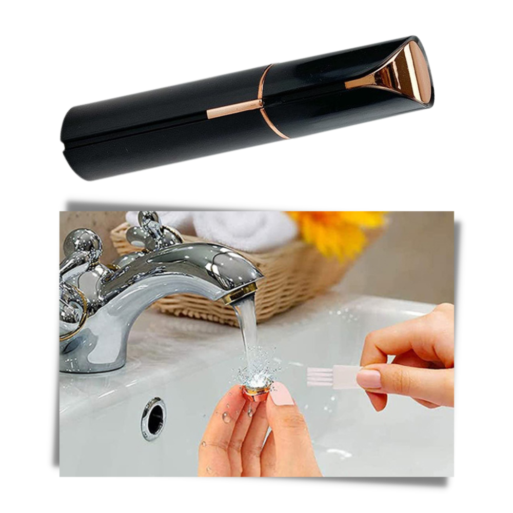 Motor-Driven Facial Hair Shaver - Travel-Friendly, Safe Shaving Device for Men and Women, Simple to Clean