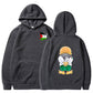 Men's Warm Hoodie - Relaxed Pullover, Polyester, Casual