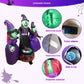 Inflatable Witch Luminous Halloween Yard Decor Outdoor