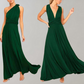 Elegant Long Sleeve Maxi Dress with Adjustable Wrap Overlay for Women - Versatile and Comfortable for Any Occasion-2