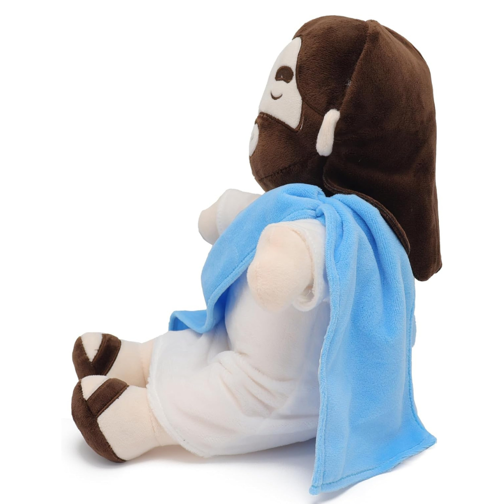 Plush Soothing Breathing Jesus Plushie for Kids Bedtime