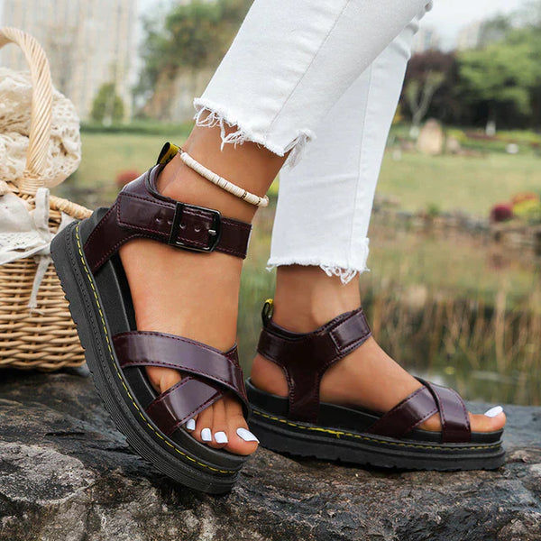 Stylish Women's Sandals with Adjustable Closure and Lightweight Sole for All-Day Comfort-2