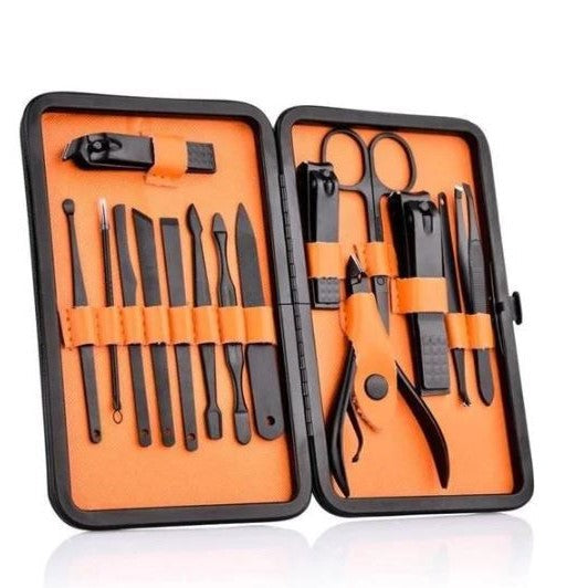 Manicure2025 Edition Kit Stainless Steel Pro-Grade Nail Kit With Travel Case Holiday Gift