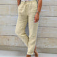 Comfortable Men's Casual Pants with Elastic Waistband for All-Day Wear, Tailored Fit Casual Trousers-1