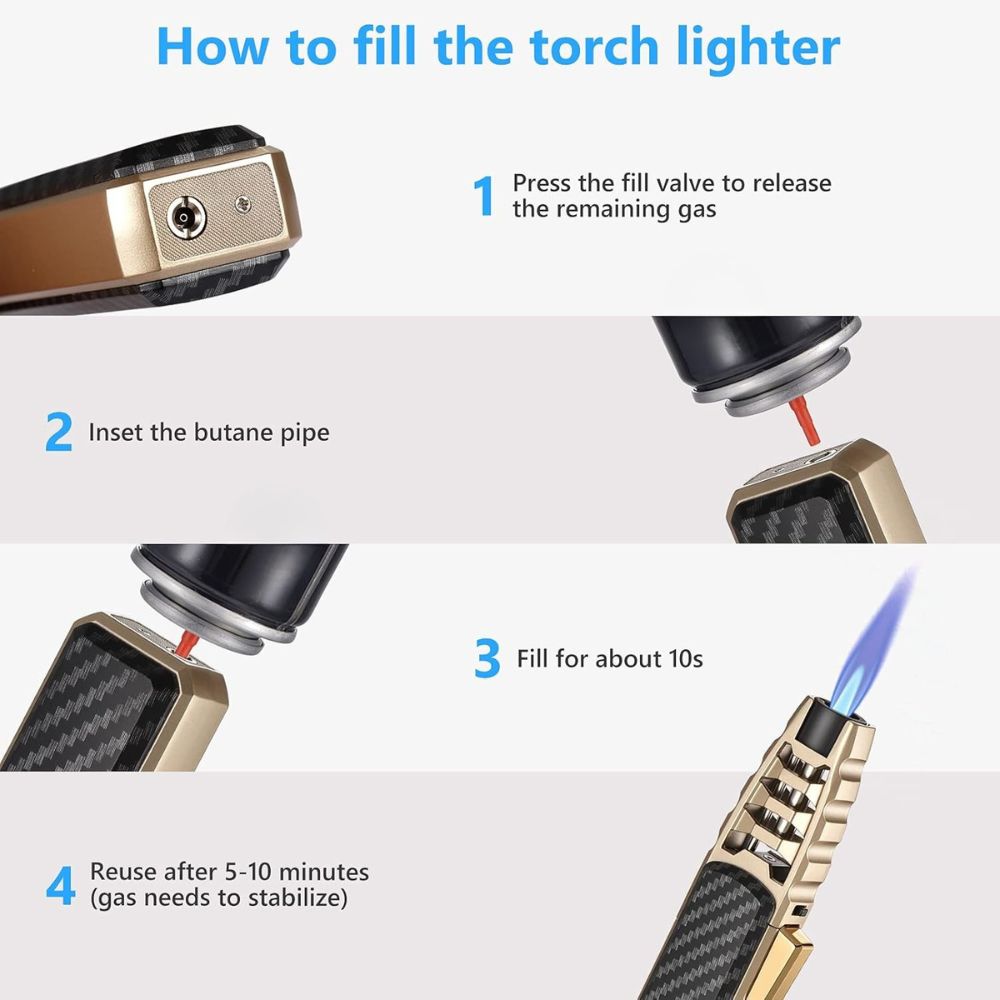 Torch Windproof Lighter Culinary Torch Fall 2025 Gift