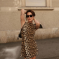 Leopard Print Mini Dress for Women - Stylish Summer Dress with Flattering Fit for Casual and Festive Occasions-5
