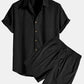 Variant image for Trendy Two-Part Summer Outfit for Men - Lightweight Casual Wear, Comfortable Fit, Versatile Style-6