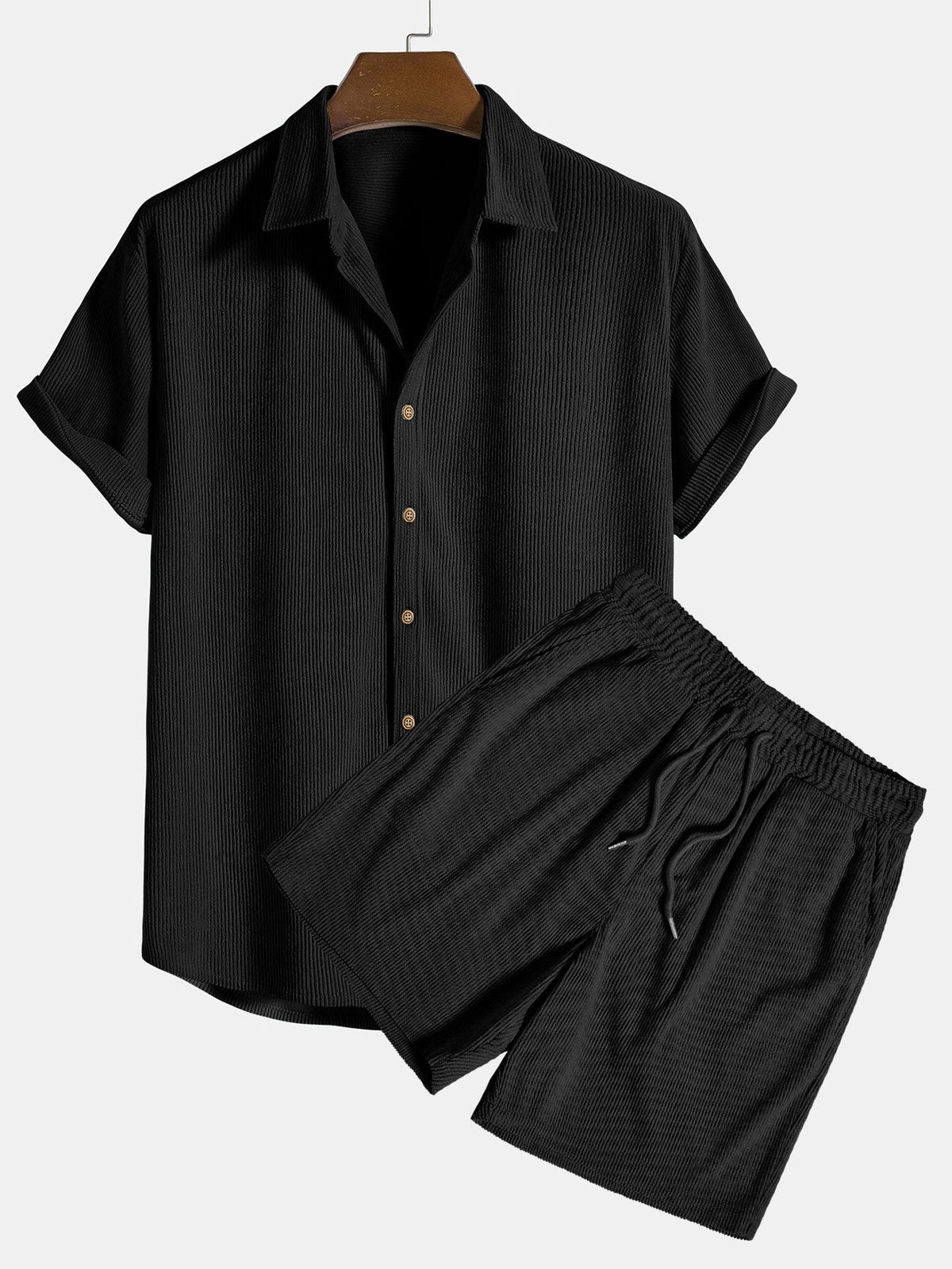 Variant image for Trendy Two-Part Summer Outfit for Men - Lightweight Casual Wear, Comfortable Fit, Versatile Style-6