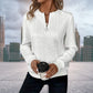 Stylish Women's Sweater with Flattering Fit, Modern Zipper Detail, and Unique Knitted Design in Multiple Colors-5